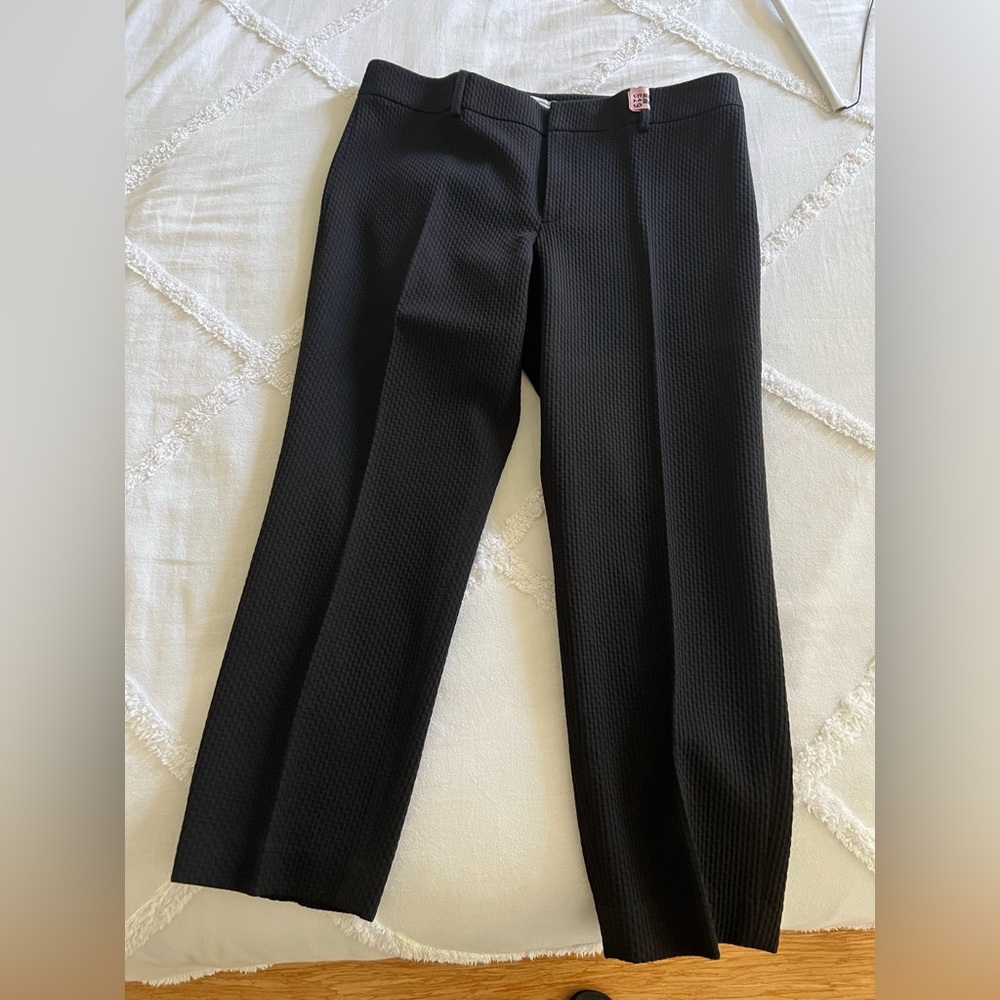 Club Monaco Black Textured Trousers